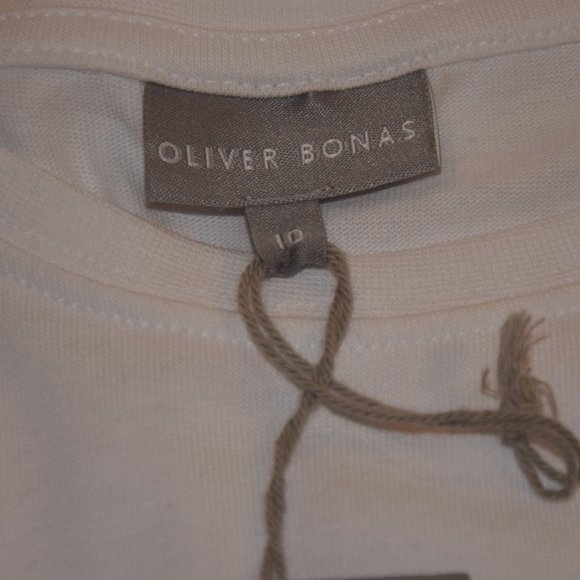 Oliver Bonas Yellow/ White Dress size 12 - Picture 10 of 14